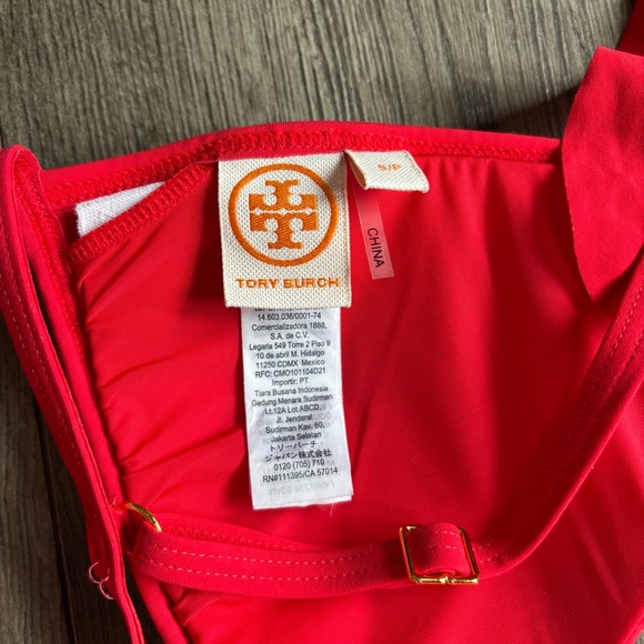 Tory Burch Red Swimsuit Set Size Small - Picture 8 of 11